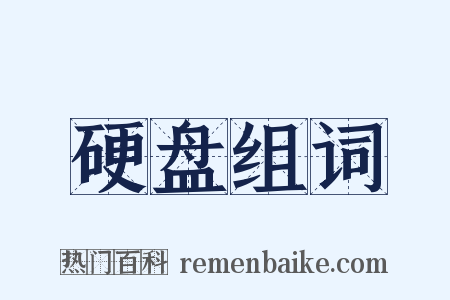 硬盘组词是什么意思的图片